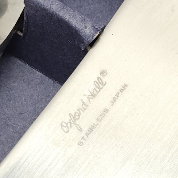 Vtg Oxford Hall Stainless Cheese Cutter Server Set 3pc Charcuterie MCM Japan - Picture 5 of 5